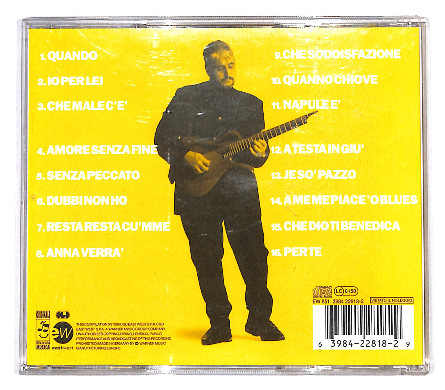 EBOND Pino Daniele - The Best Of Pino Daniele Yes I Know My Way CD CB045710