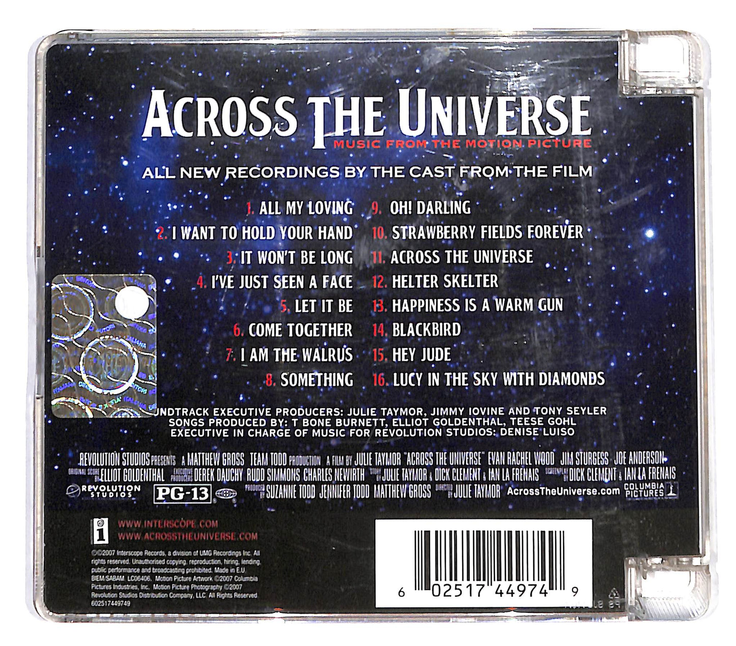 EBOND Across The Universe Cast - Across The Universe CD CB045714