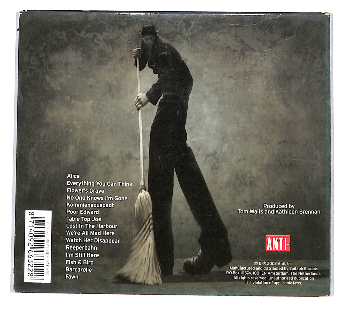 EBOND Tom Waits - Alice DIGIPACK CD CB045748