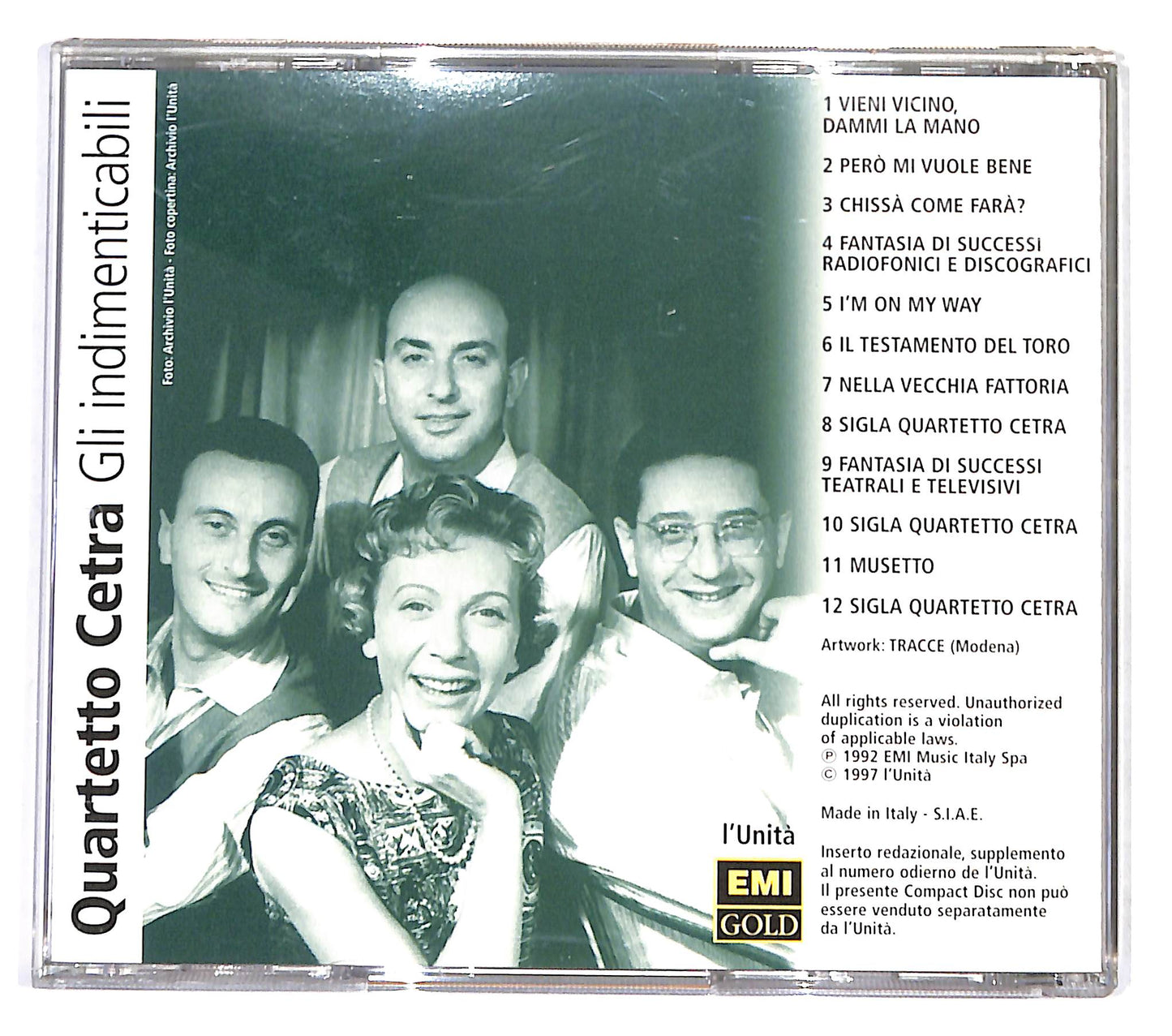 EBOND Quartetto Cetra - Gli Indimenticabili CD CB046126