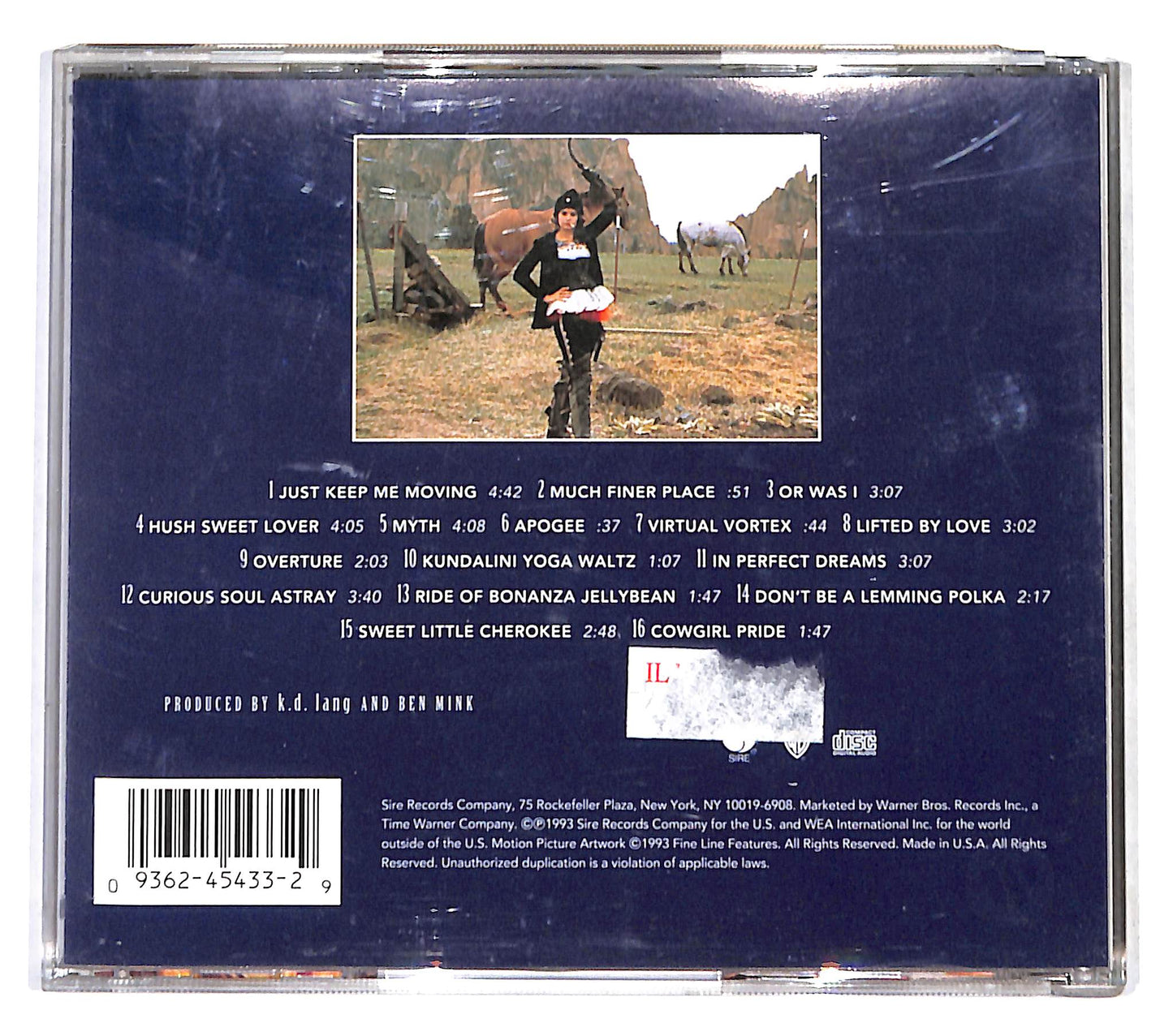 EBOND k.d. lang –Even Cowgirls Get The Blues CD CB046158
