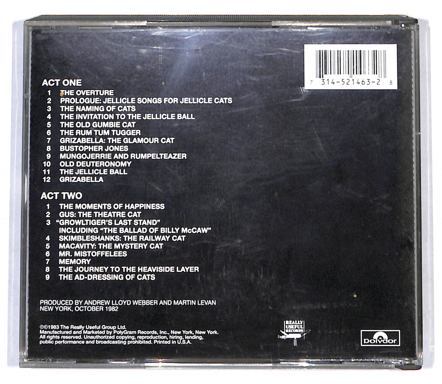 EBOND Andrew Lloyd Webber - CATS CD CB046458