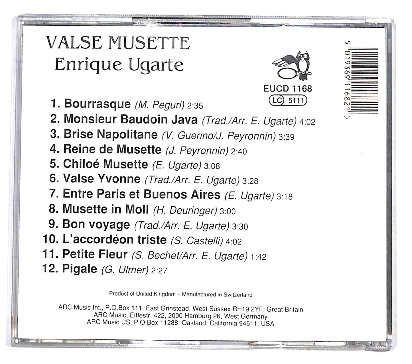 EBOND Enrique Ugarte - Valse Musette CD CB046604