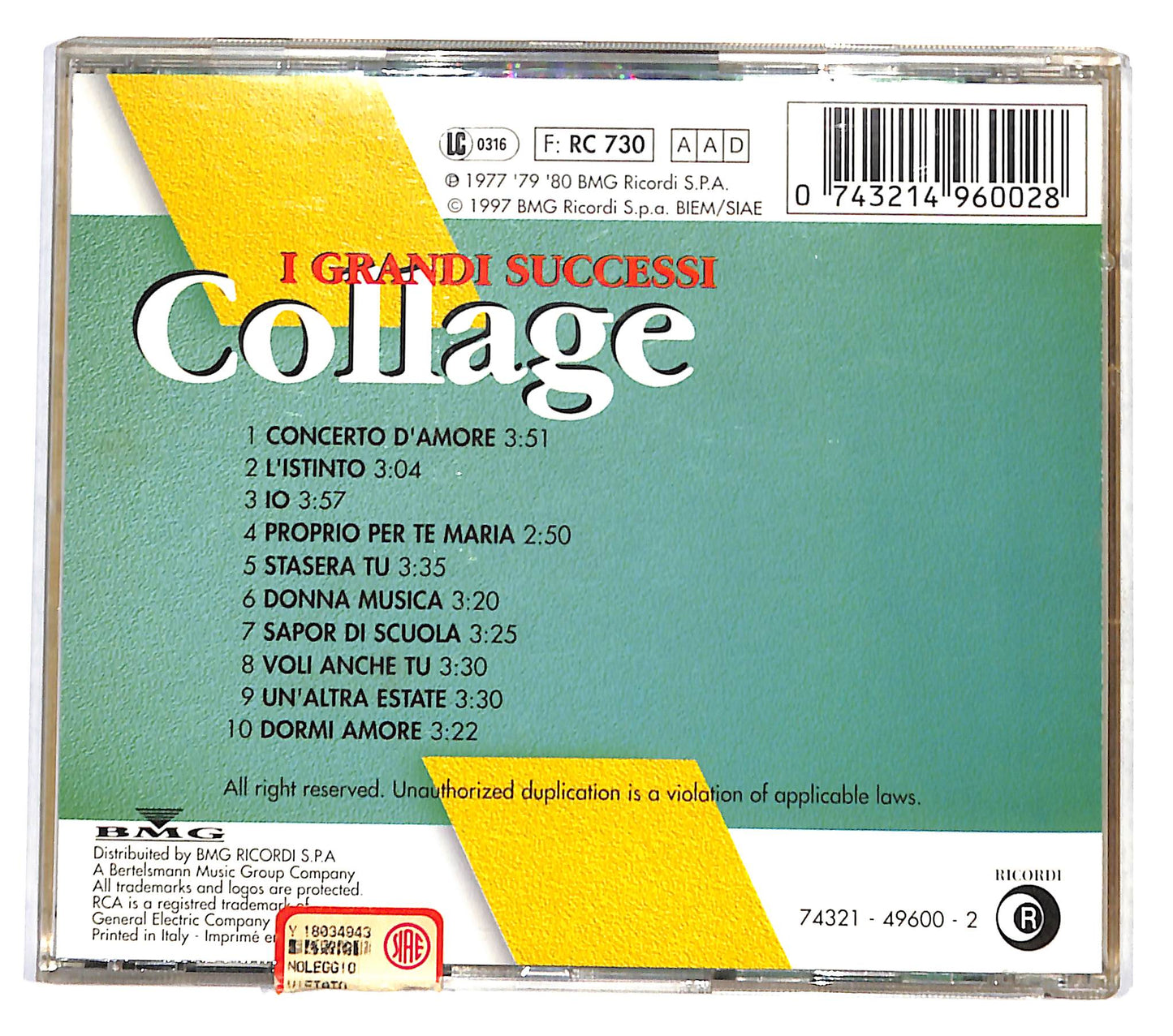 EBOND Collage - I Grandi Successi CD CB046620