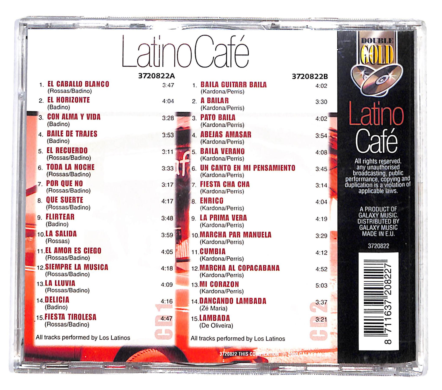 EBOND Los Latinos - Latino Cafe CD CB046622