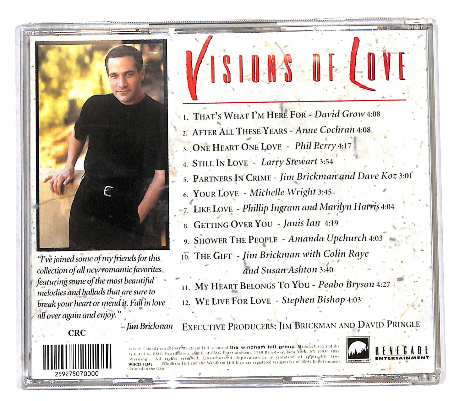 EBOND Jim Brickman - Visions Of Love CD CB047201