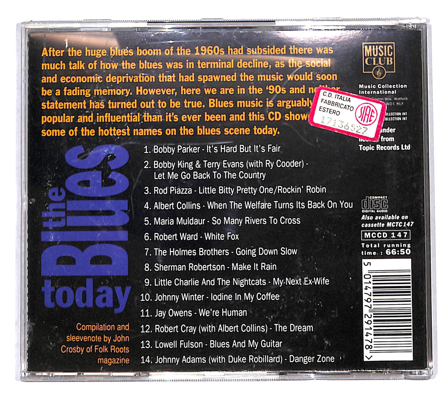 EBOND Various - The Blues Today It's Hard But It's Fair CD CB047204