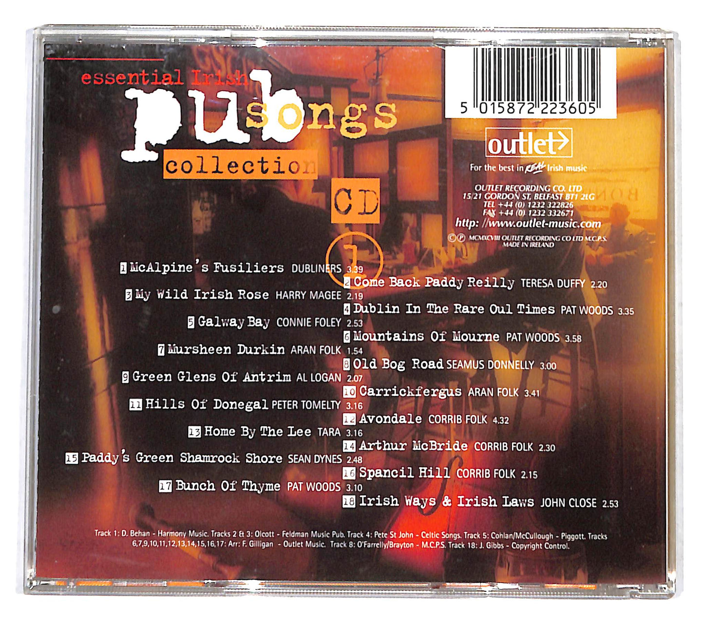 EBOND Various - Essential Irish Pub Songs Collection vol.1 CD CB047712