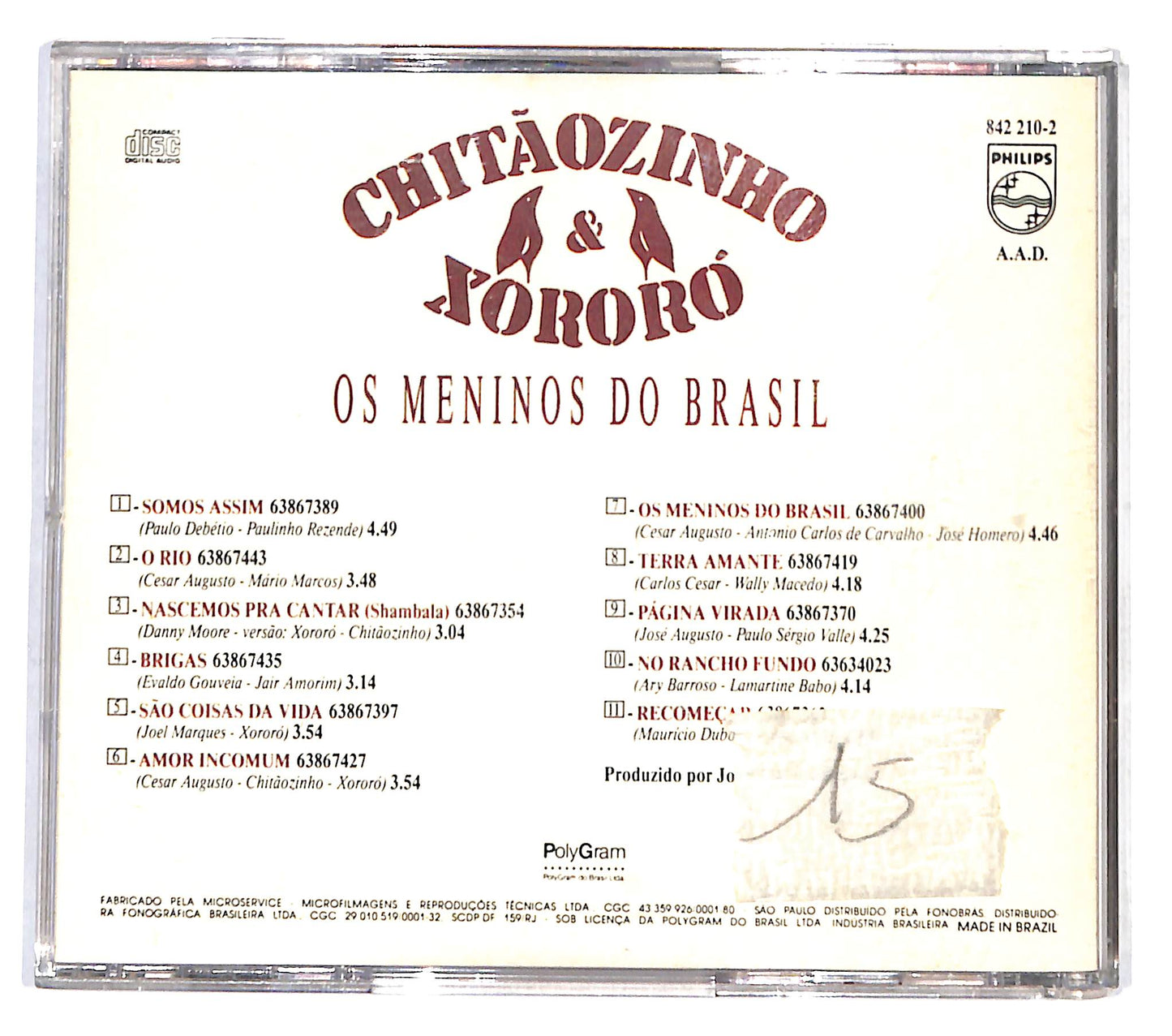 EBOND Chitaozinho & Xororo - Os Meninos Do Brasil CD CB047719