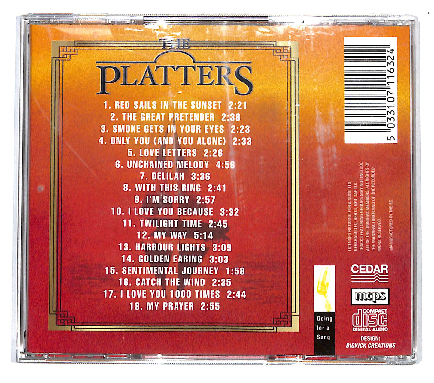 EBOND The Platters - Red Sails In The Sunset CD CB049220