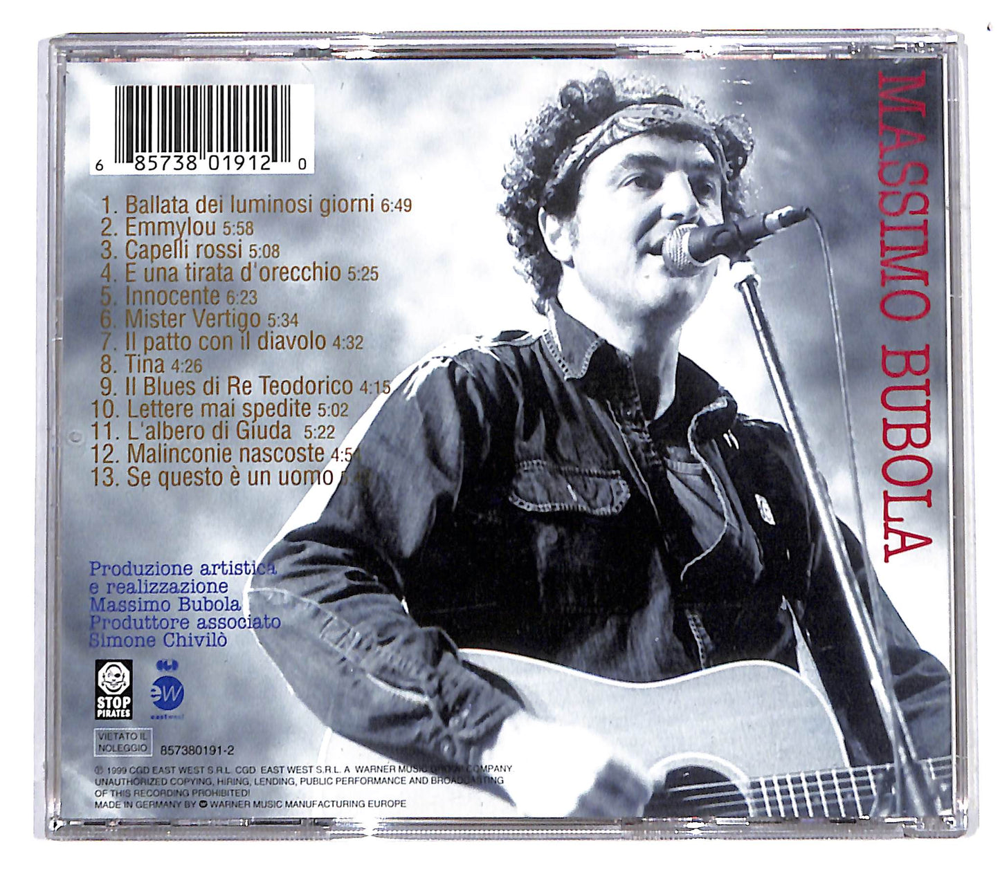 EBOND Massimo Bubola - Diavoli & Farfalle CD CB049238