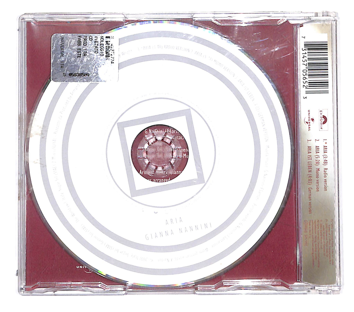 EBOND Gianna Nannini - Aria CD CB050619