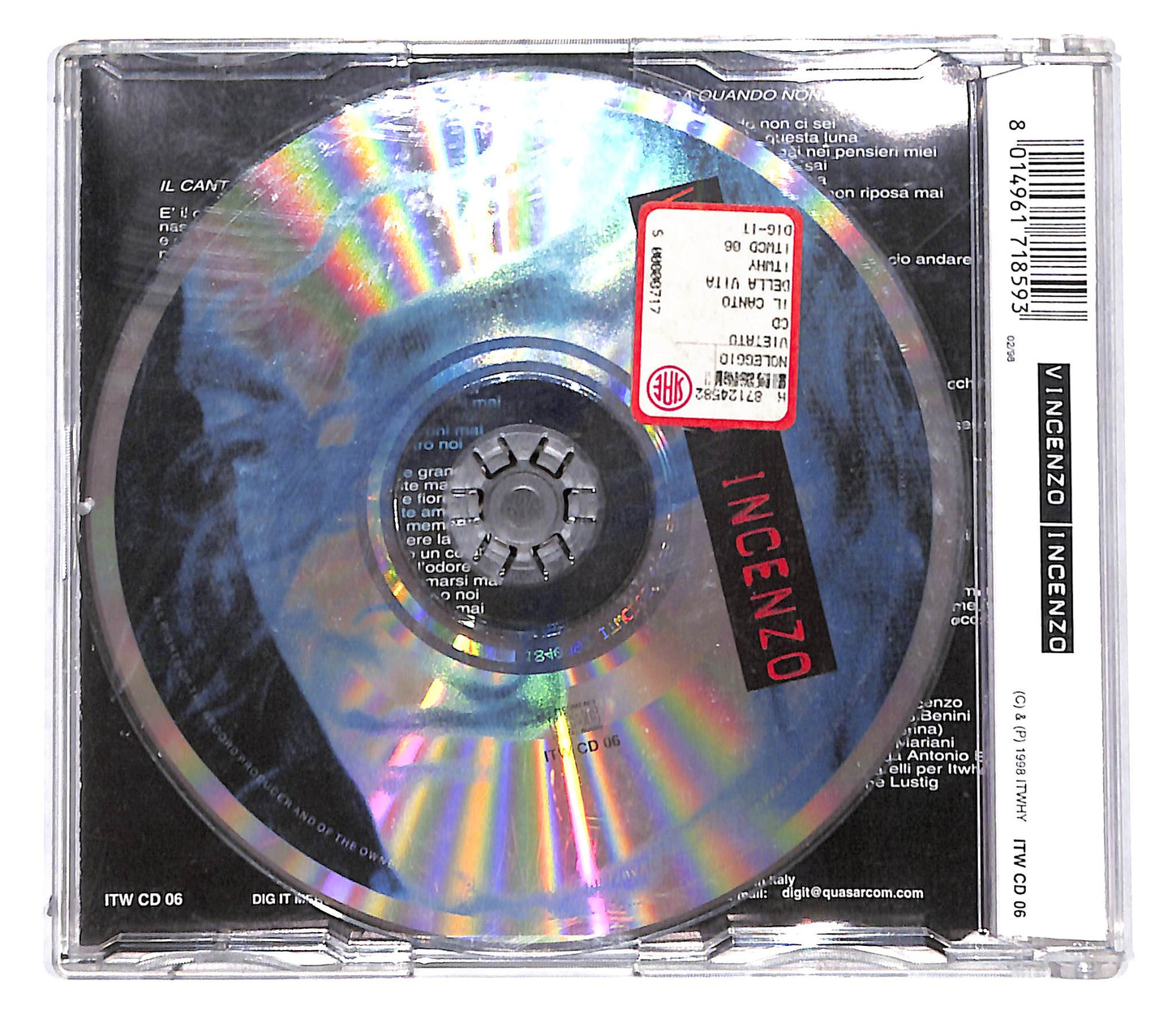 EBOND Vincenzo Incenzo - Da Quando Non Ci Sei CD CB050634