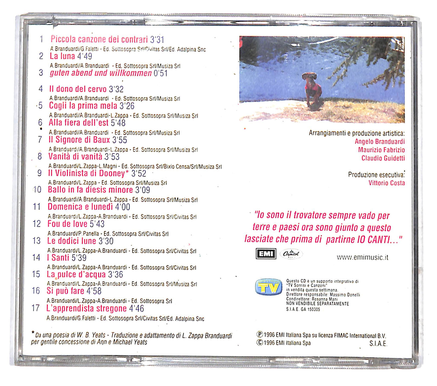 EBOND Angelo Branduardi - Camminando Camminando EDITORIALE CD CB050810