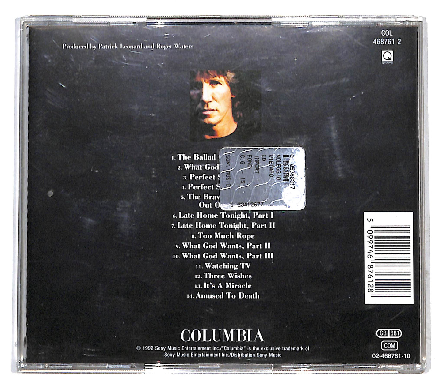 EBOND Roger Waters - Amused To Death CD CB050819