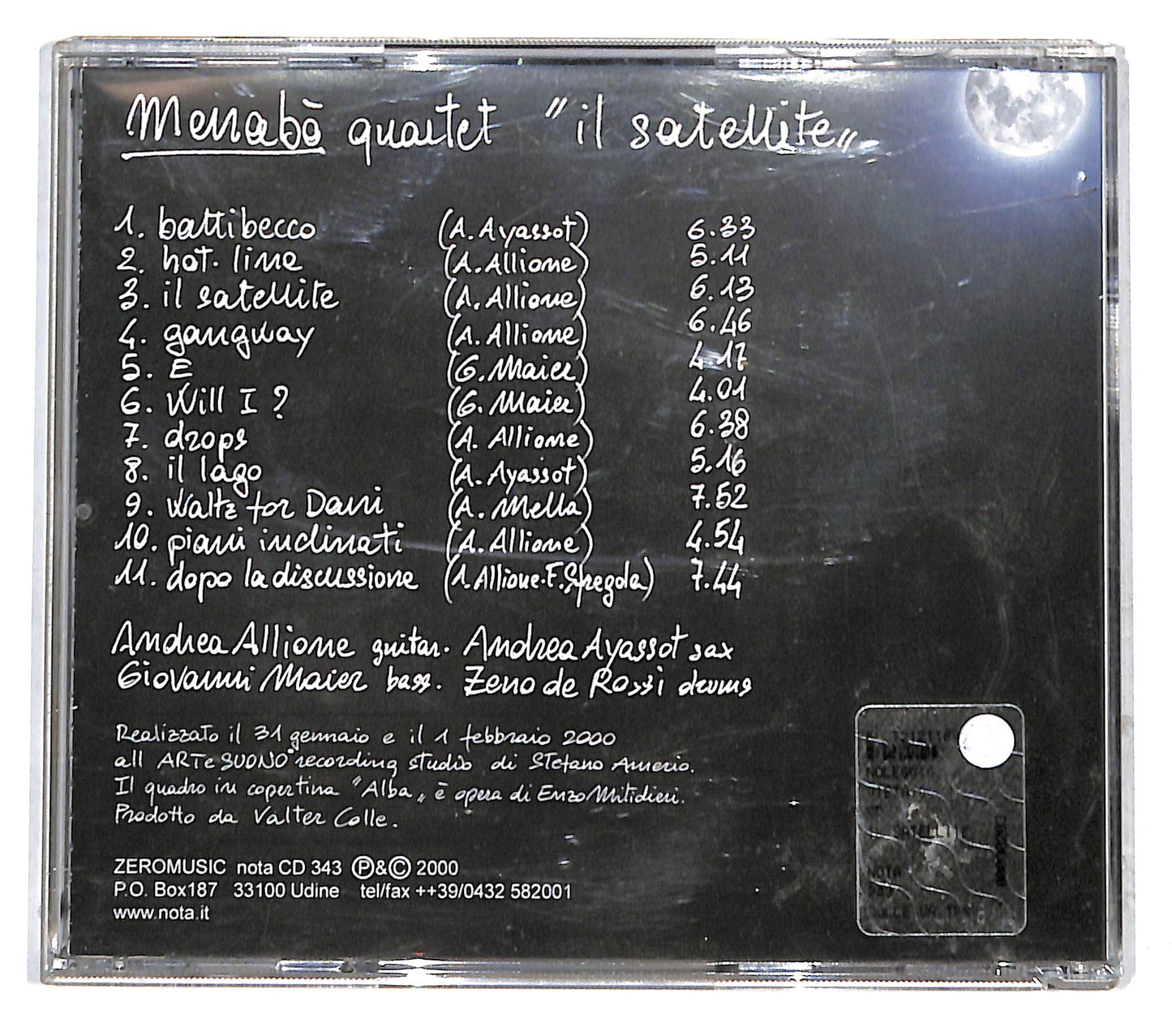 EBOND Menabo Quartet - Il Satellite CD CB050828