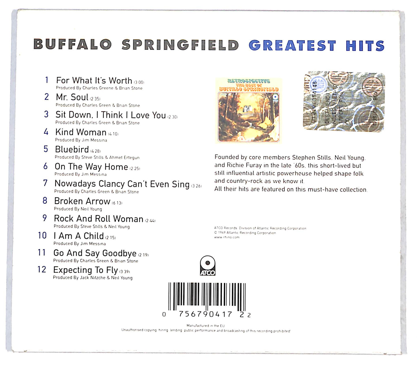 EBOND Buffalo Springfield - Retrospective CD CB050830