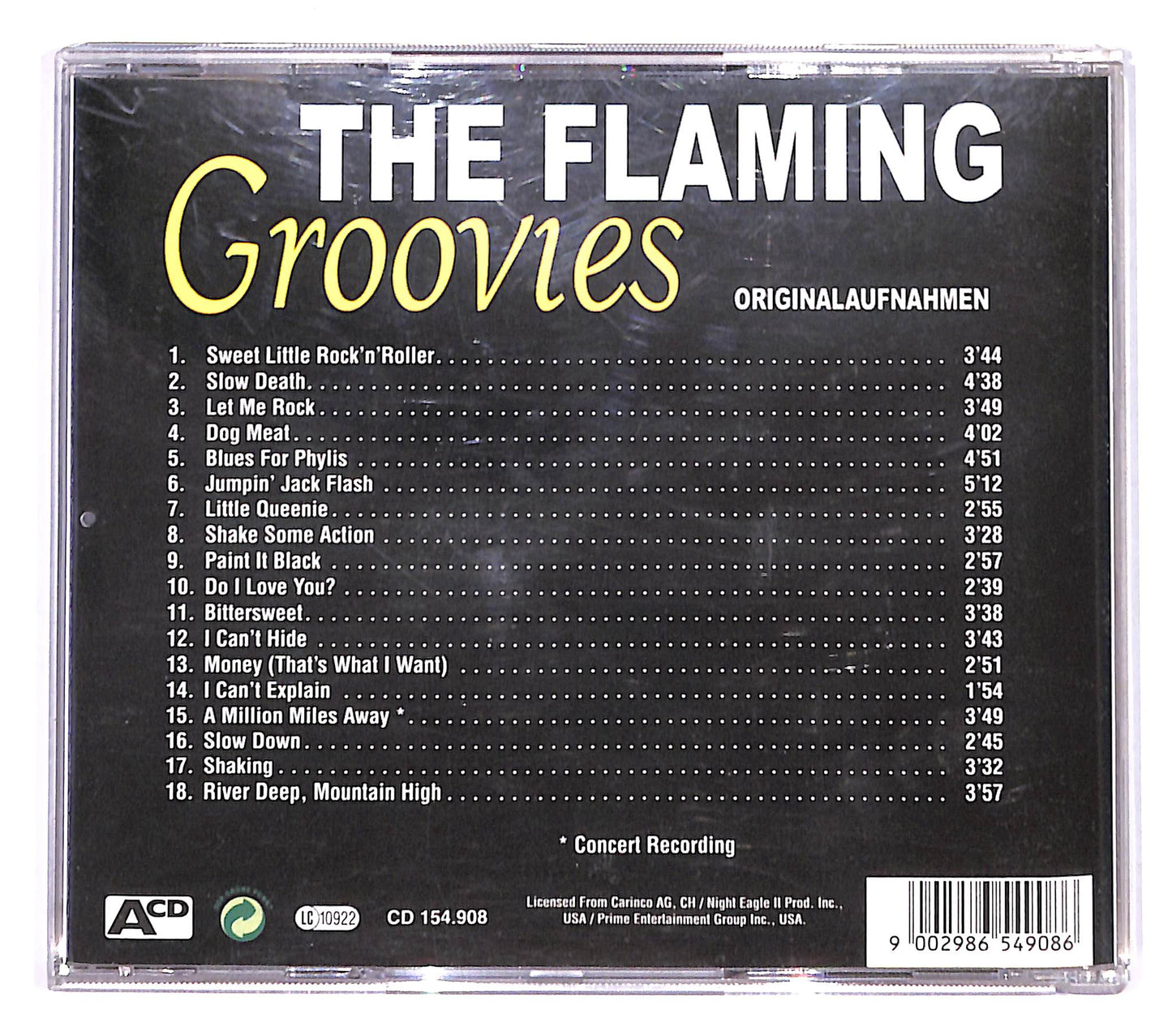 EBOND The Flaming Groovies - Originalaufnahmen CD CB050841