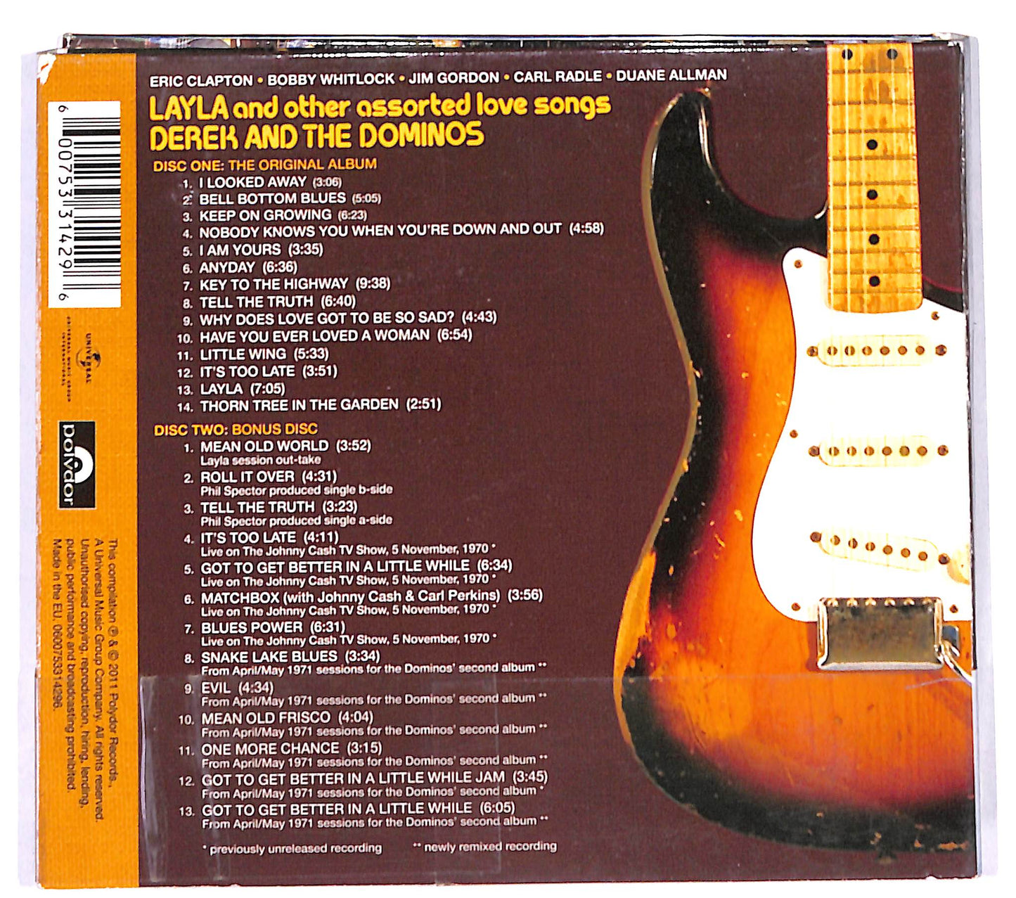 EBOND Derek & The Dominos - Layla And Other Assorted Love Songs CD CB050861