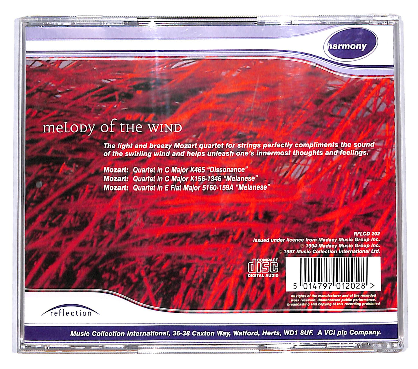 EBOND Wolfgang Amadeus Mozart - Melody Of The Wind CD CB051405