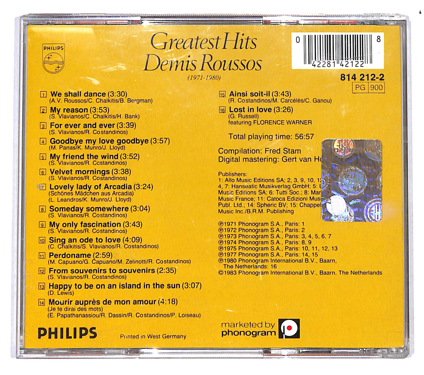 EBOND Demis Roussos - Greatest Hits CD CB051426