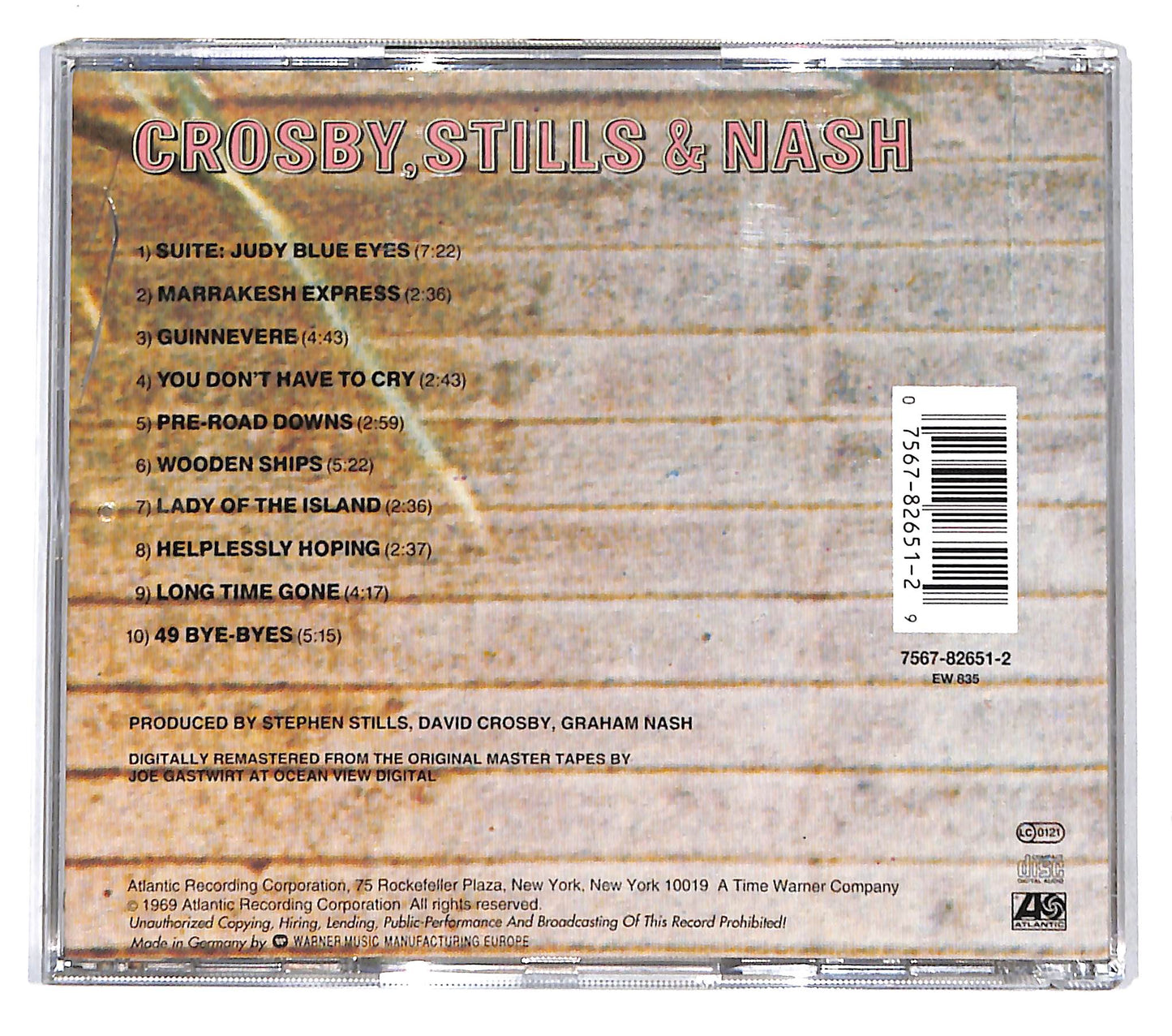 EBOND Crosby Stills e Nash - Crosby Stills e Nash CD CB051603