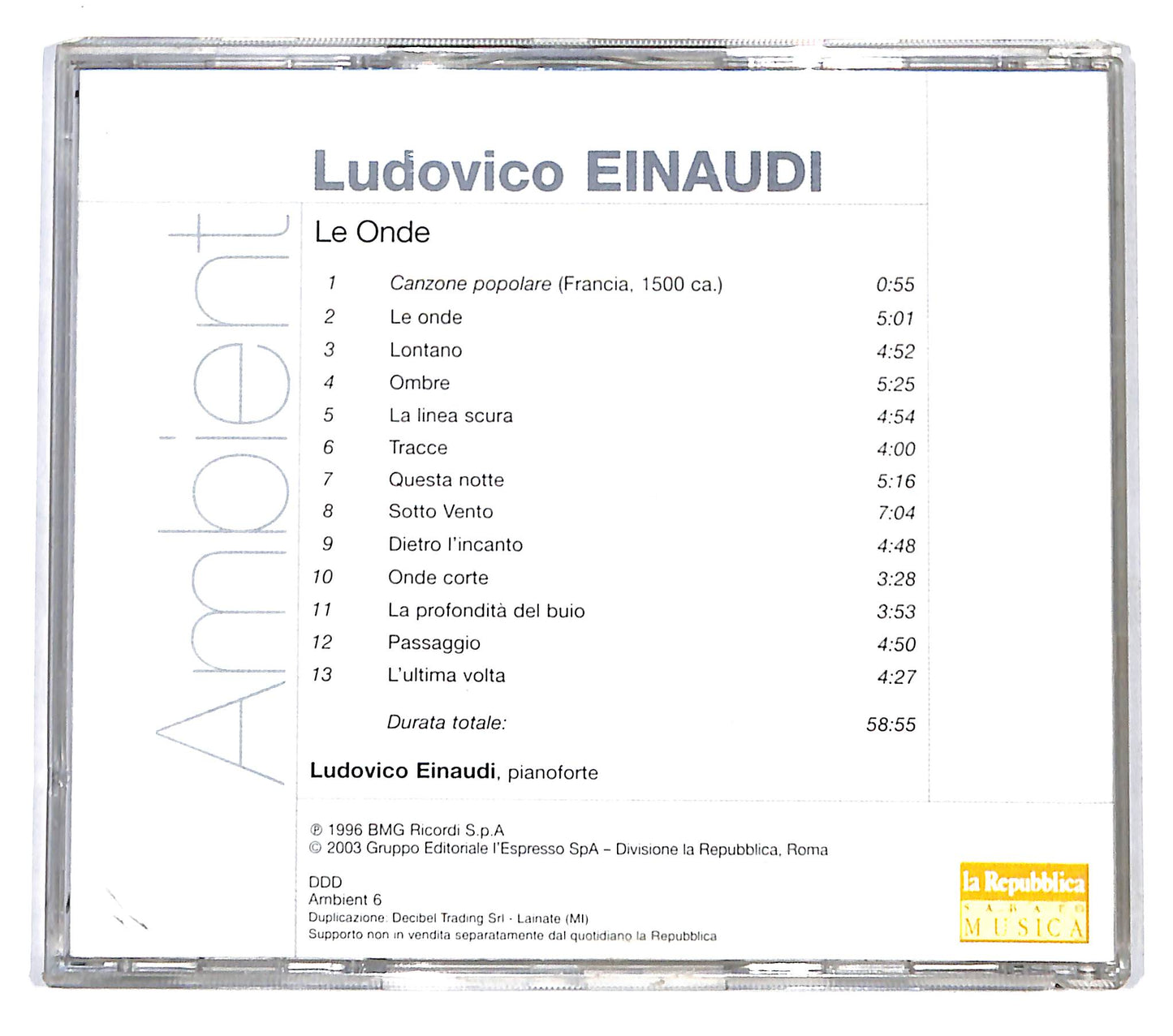 EBOND Ludovico Einaudi - Le Onde CD CB051604