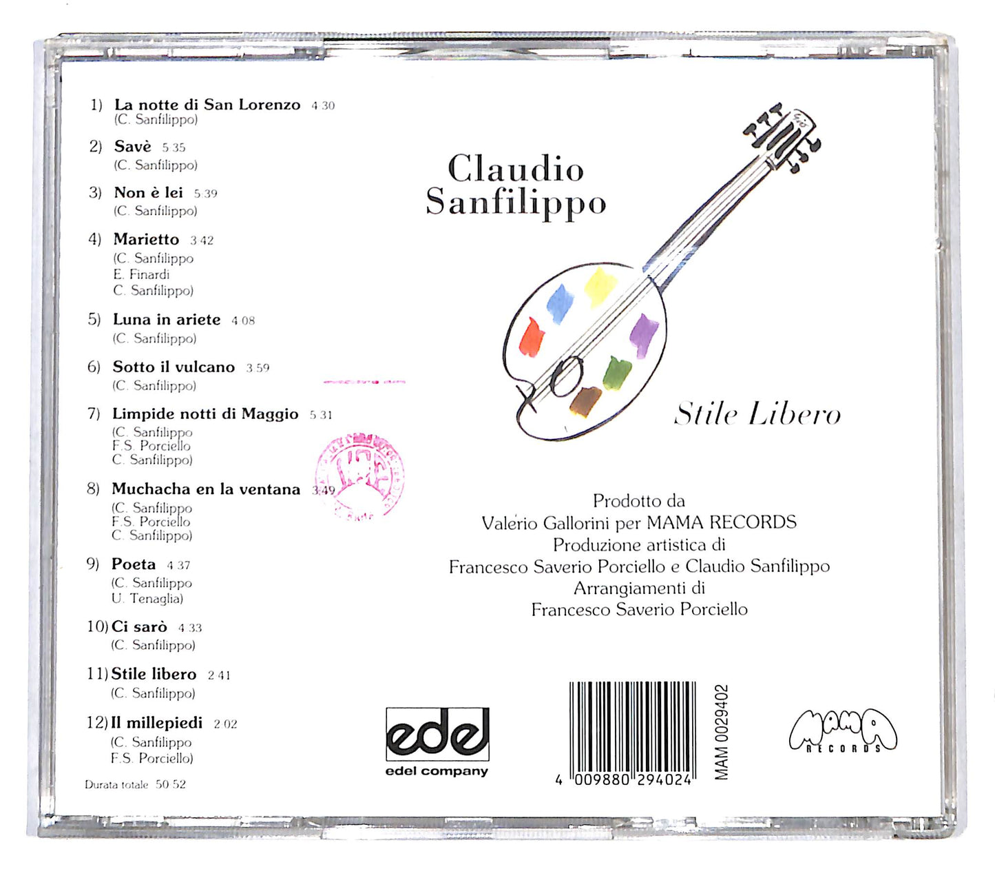 EBOND Claudio Sanfilippo - Stile Libero CD CB051623