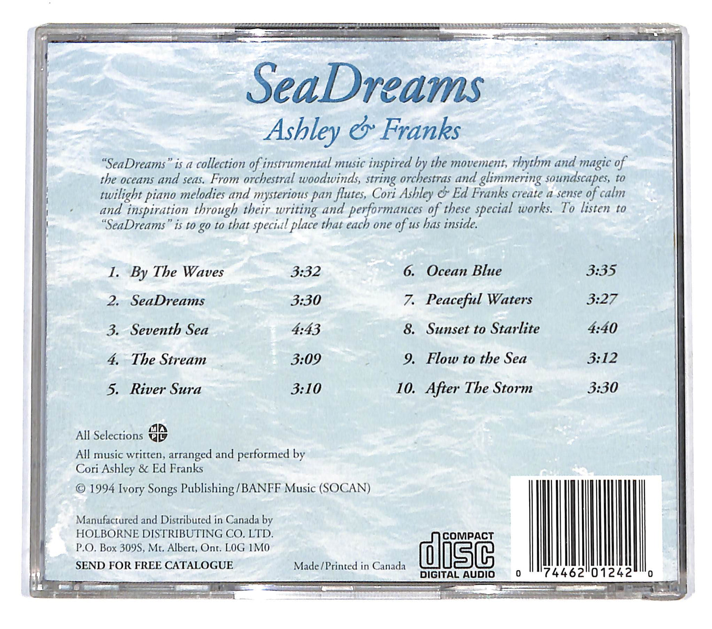 EBOND Ashley & Franks - Sea Dreams CD CB051631