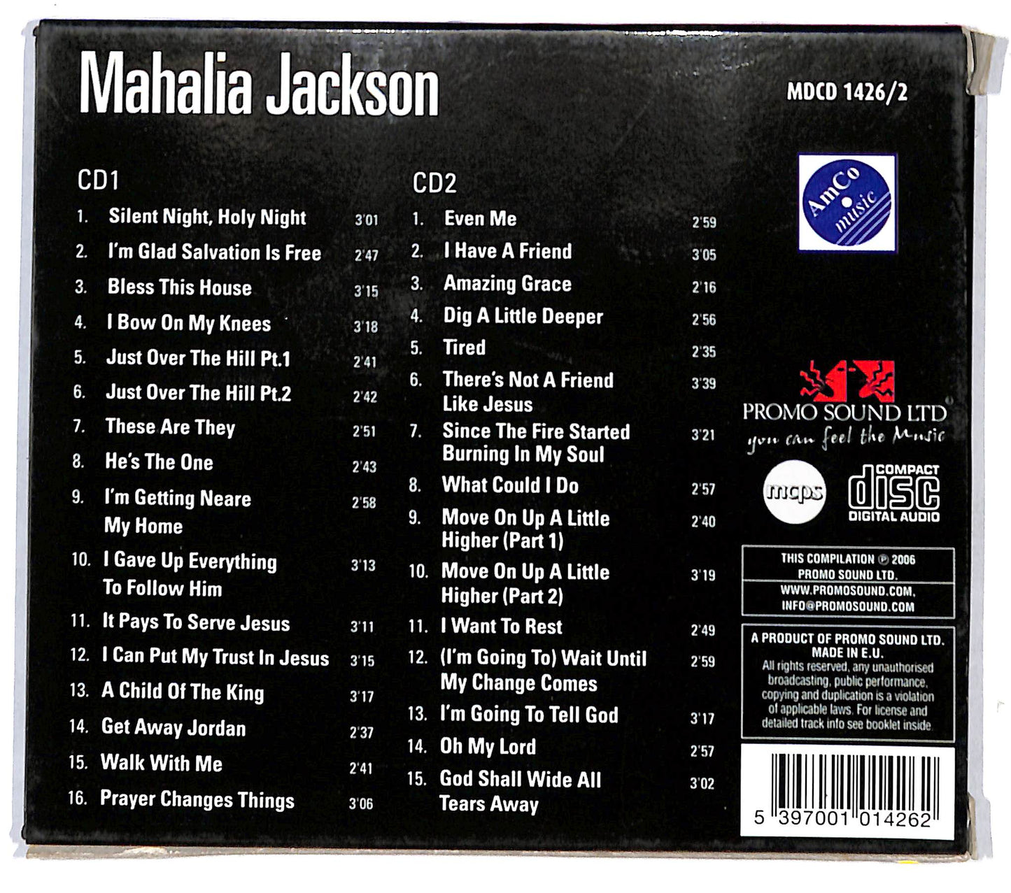 EBOND Mahalia Jackson - Mahalia Jackson CD CB051637