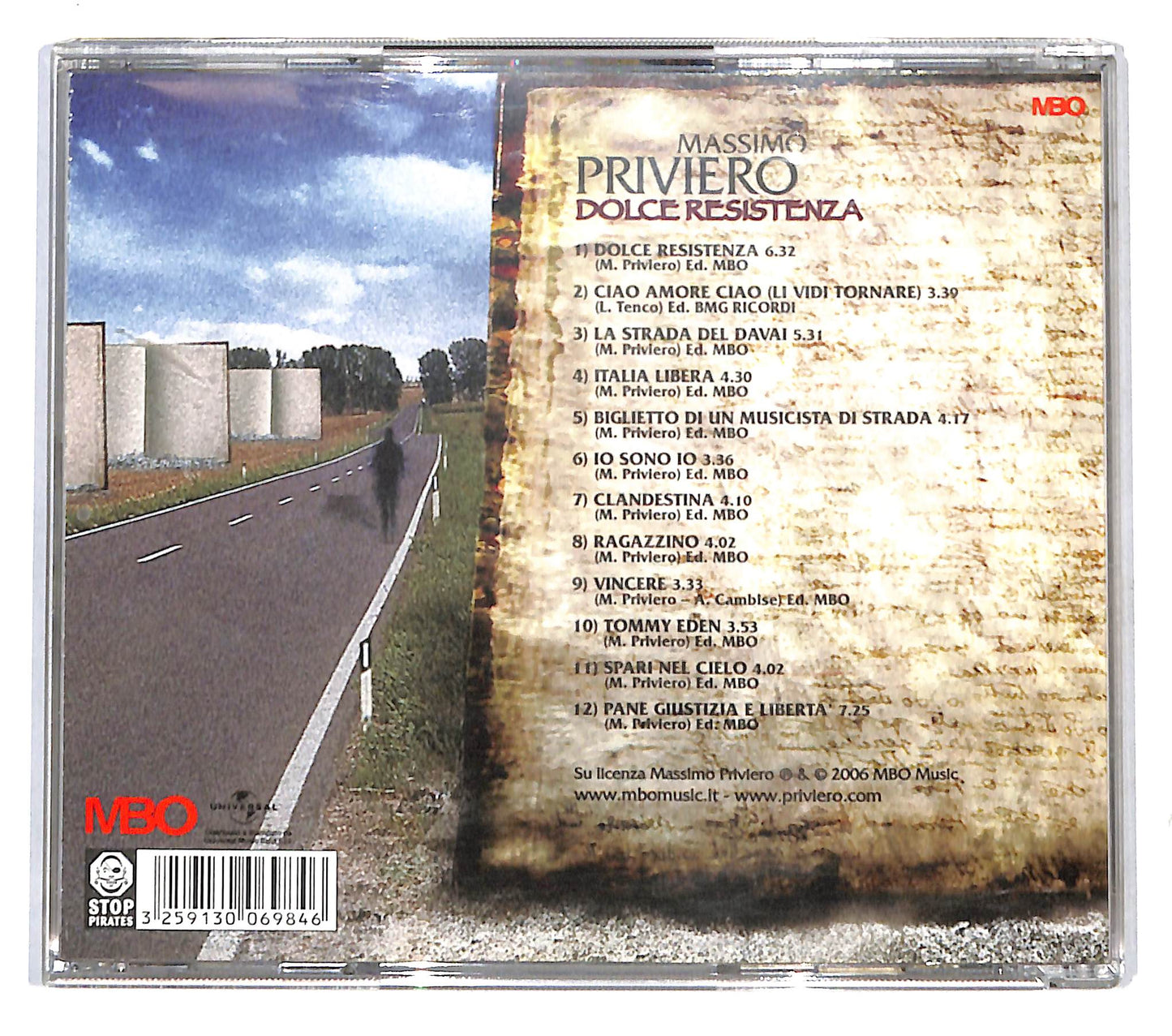 EBOND Massimo Priviero - Dolce Resistenza CD CB051645