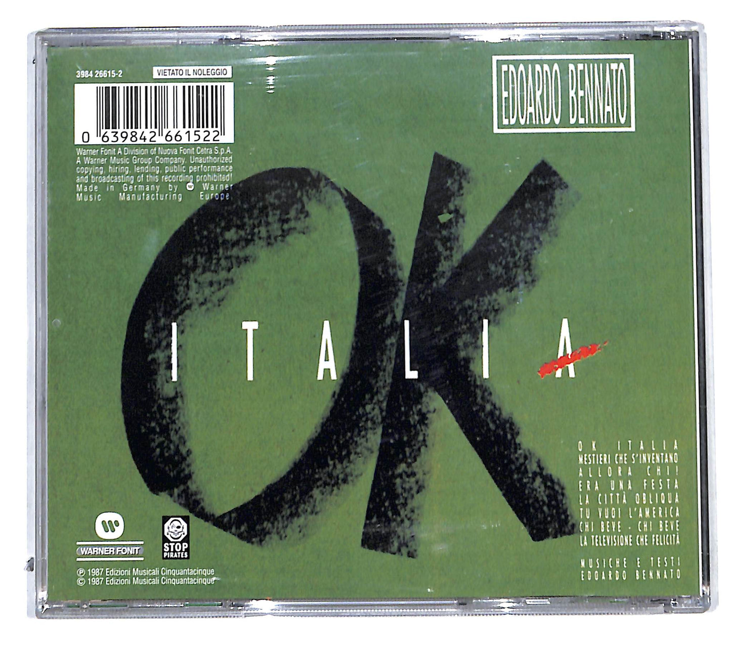 EBOND Edoardo Bennato - Ok Italia CD CB053608