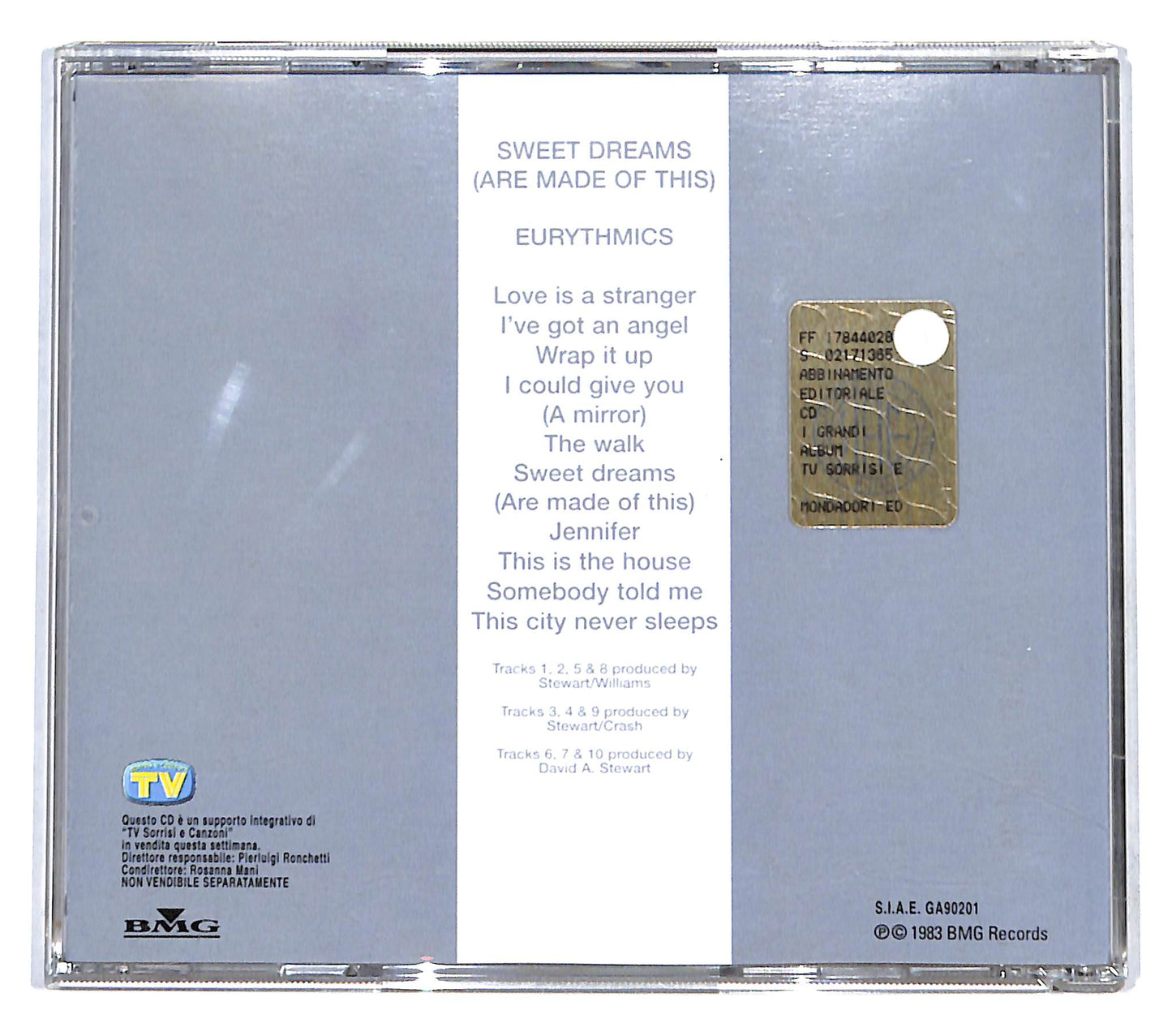 EBOND Eurythmics - Sweet Dreams (Are Made Of This) EDITORIALE CD CB053609