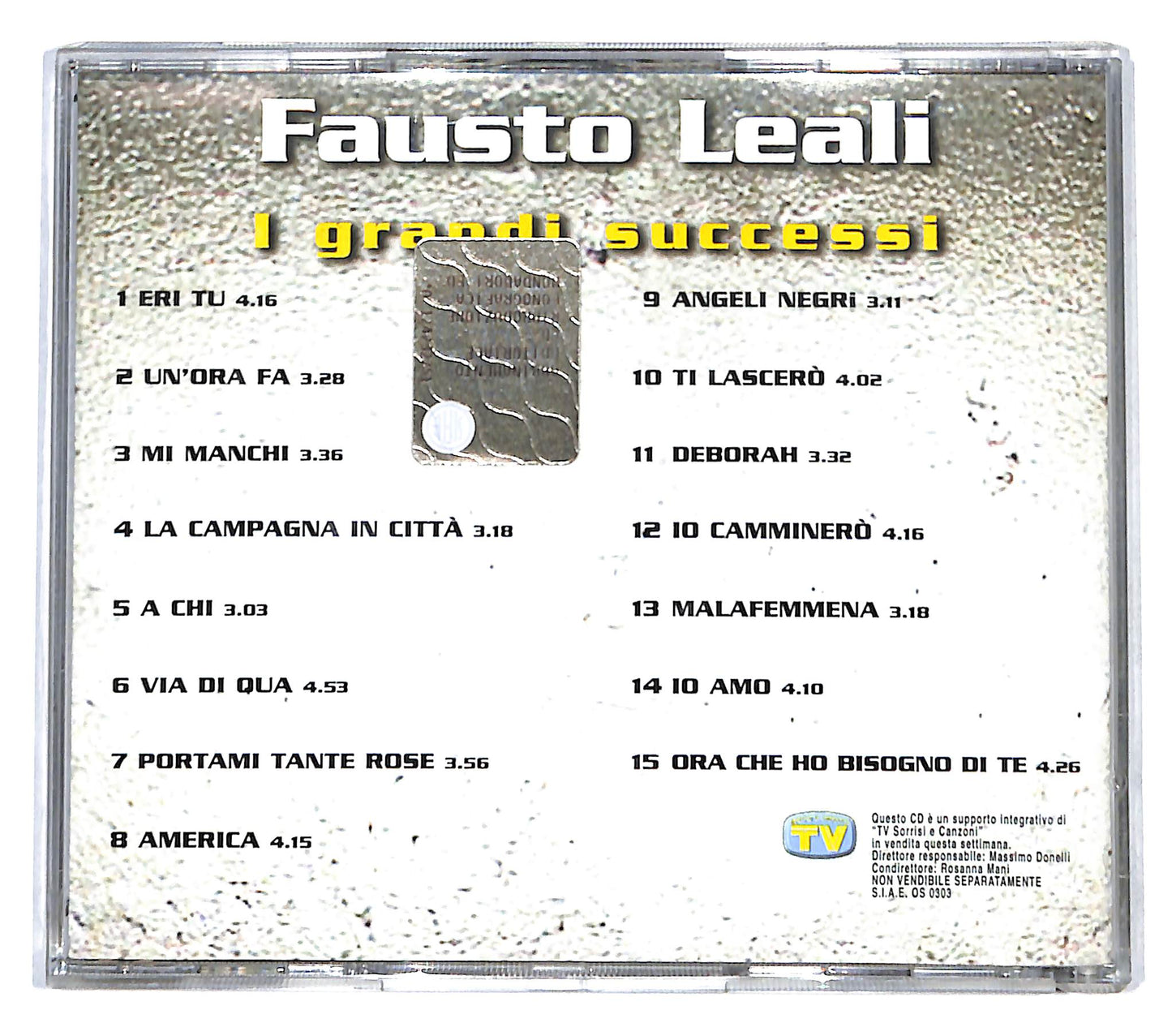 EBOND Fausto Leali - I Grandi Successi EDITORIALE CD CB053612