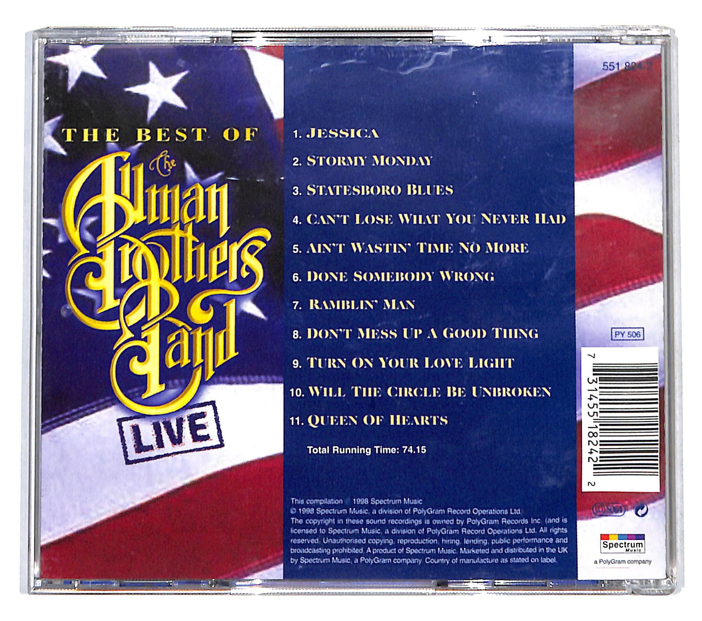EBOND The Best Of The Allman Brothers Band Live CD CB053639