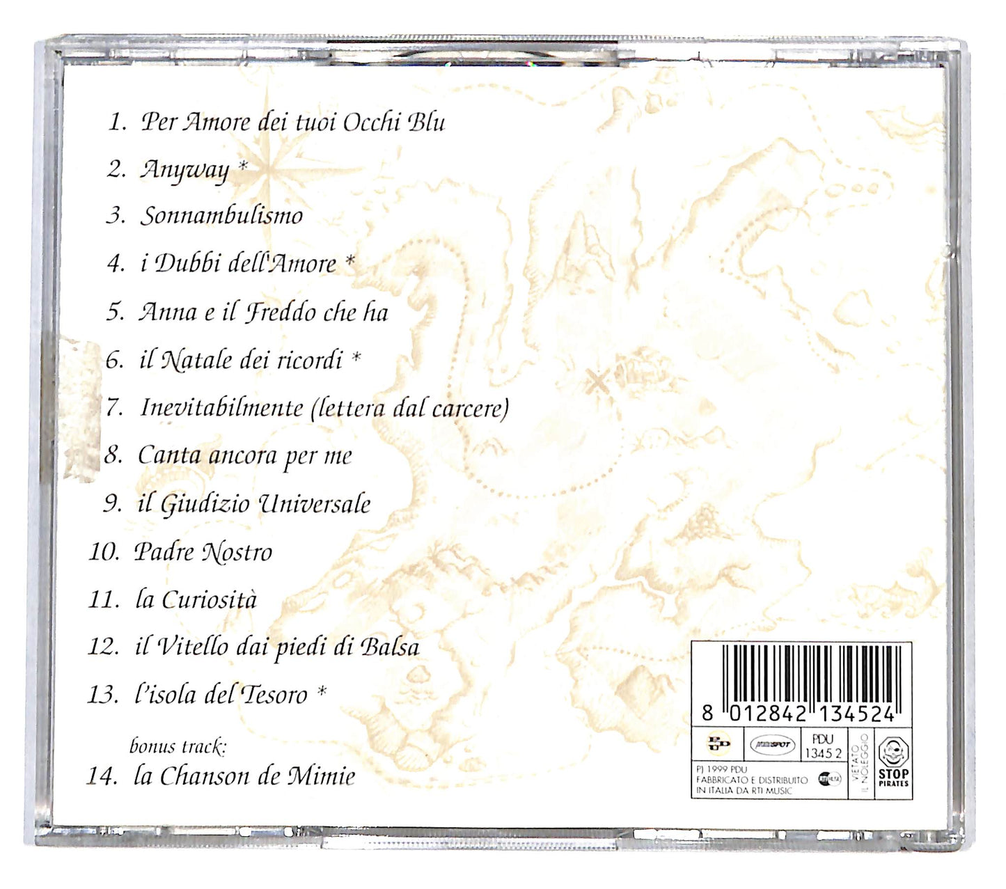 EBOND Enrico Ruggeri - L'Isola Dei Tesori CD CB053641