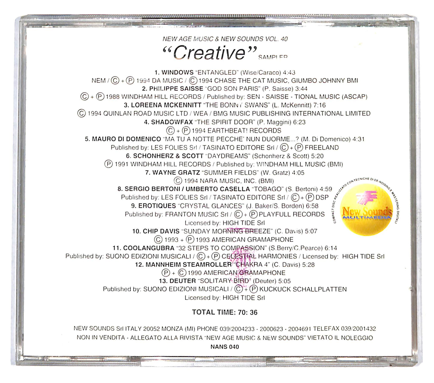 EBOND Various - Creative CD CB053821