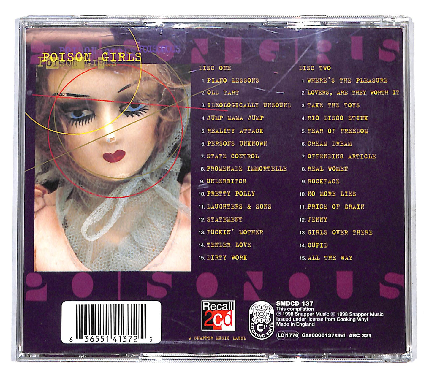 EBOND Poison Girls - Poisonous CD CB053840