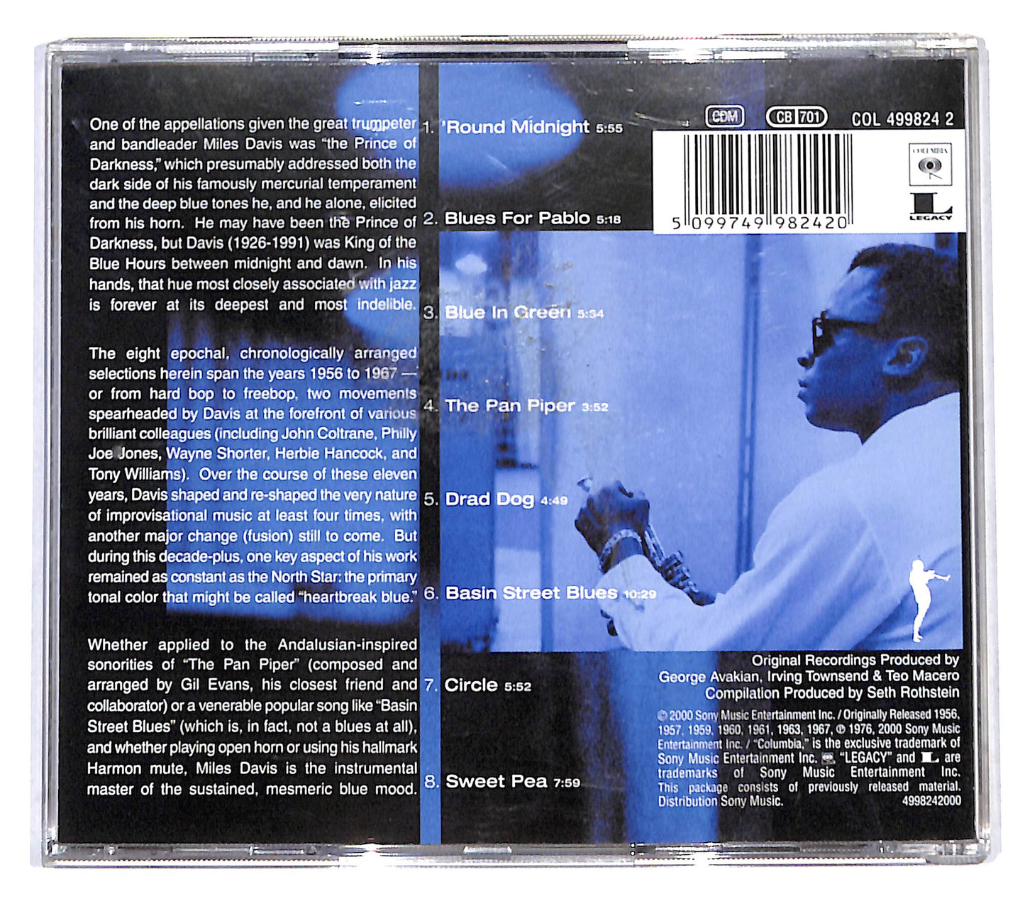 EBOND Miles Davis - Blue Miles CD CB054002