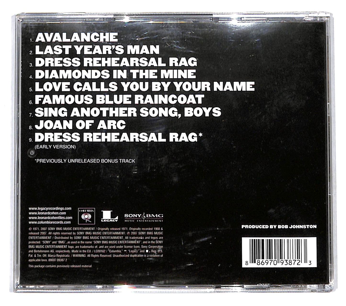 EBOND Leonard Cohen - Songs Of Love And Hate CD CB054044