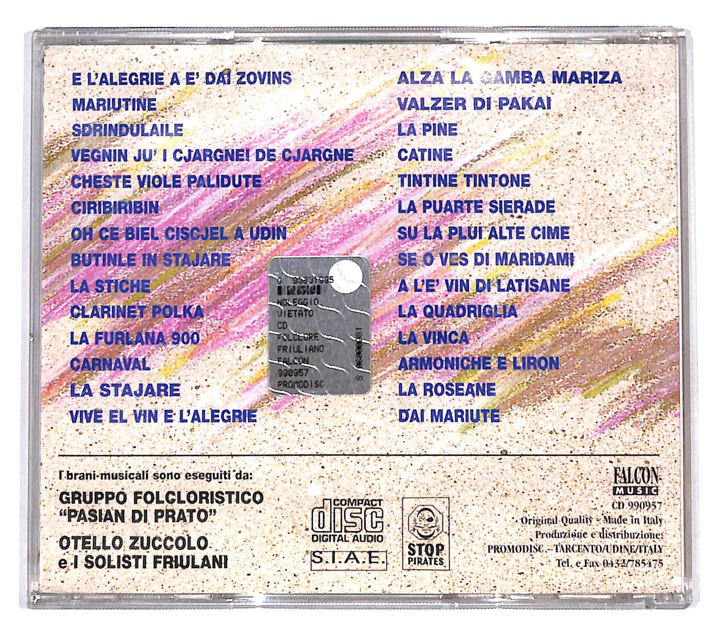 EBOND Various - Folclore Friulano musiche e danze popolari CD CB054062