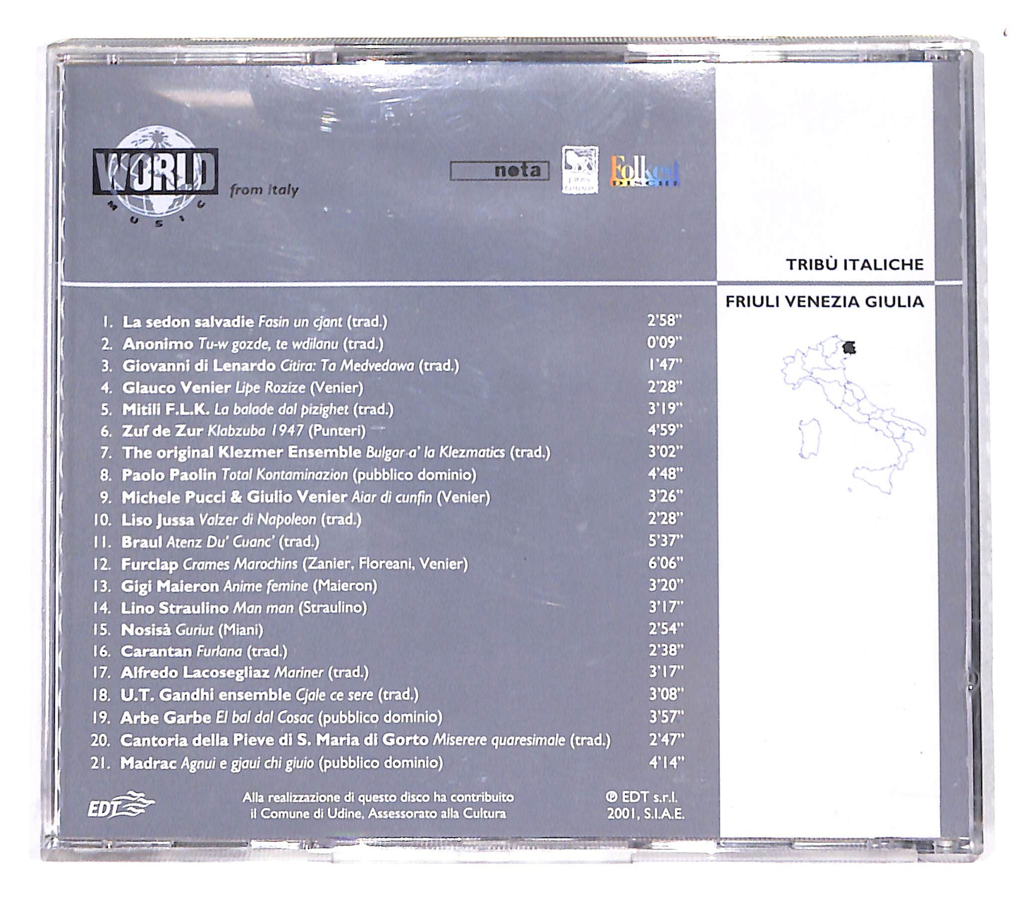 EBOND Various - Tribu Italiche - Friuli Venezia Giulia CD CB054620