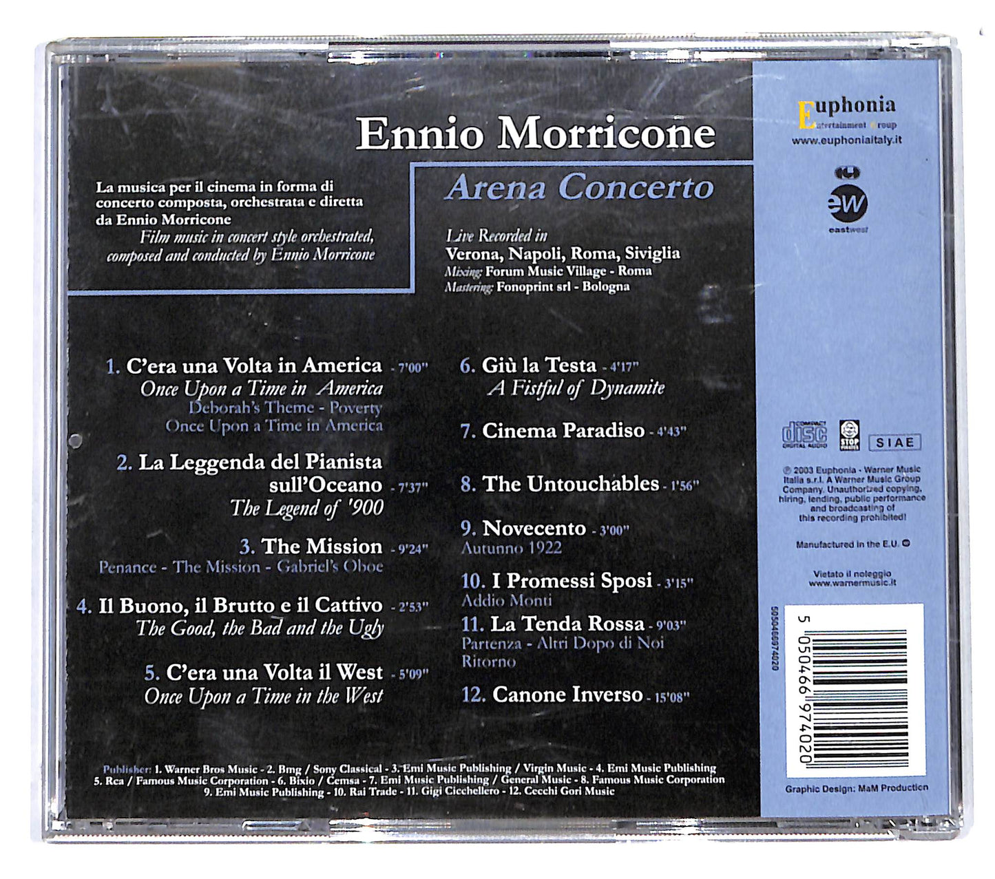 EBOND Ennio Morricone - Arena Concerto CD CB054656