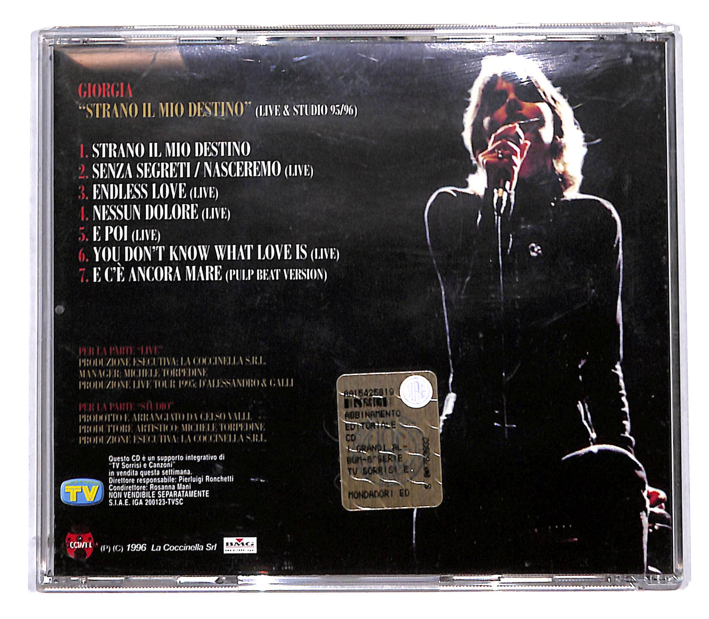 EBOND Giorgia - Strano Il Mio Destino (Live & Studio 95/96) CD CB054821