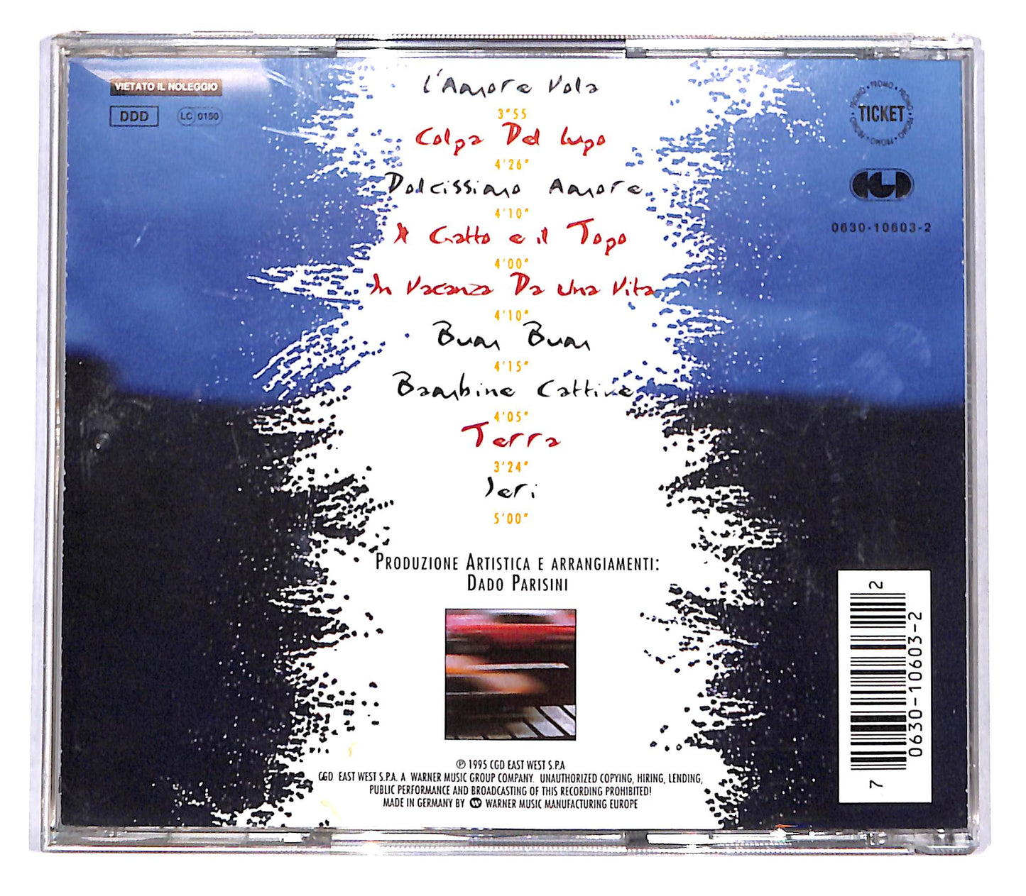 EBOND Irene Grandi - In Vacanza Da Una Vita CD CB054841