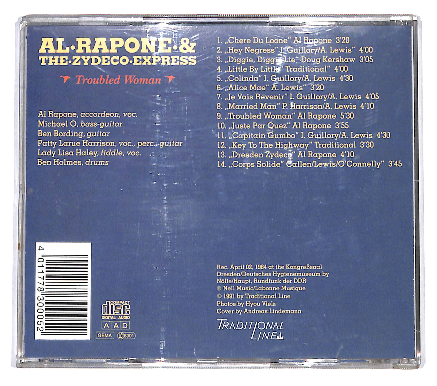 EBOND Al Rapone & The Zydeco Express - Troubled Woman CD CB055302