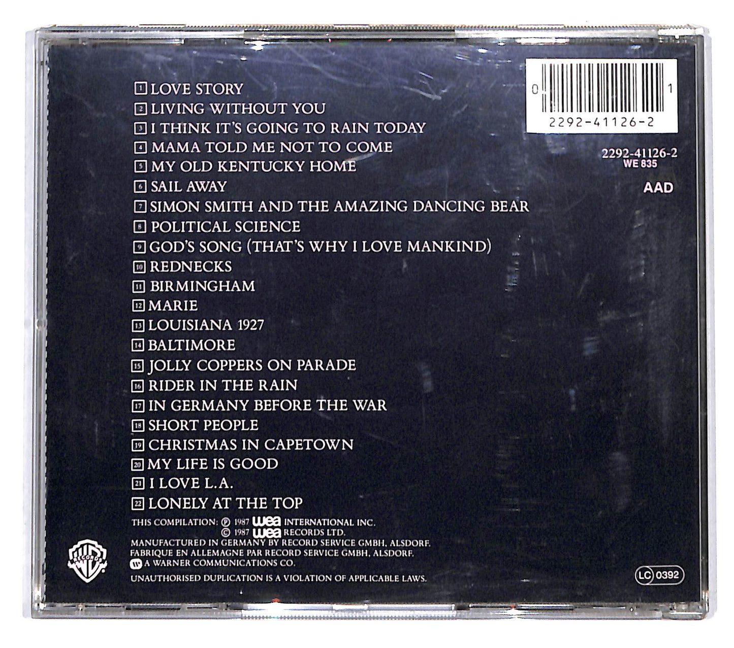 EBOND Randy Newman - Lonely At The Top (The Best Of Randy Newman) CD CB055314