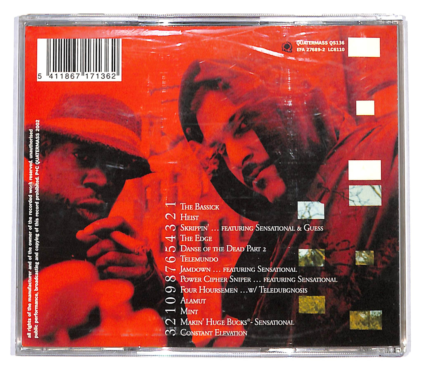 EBOND Spectre Featuring Sensational - Parts Unknown CD CB055320