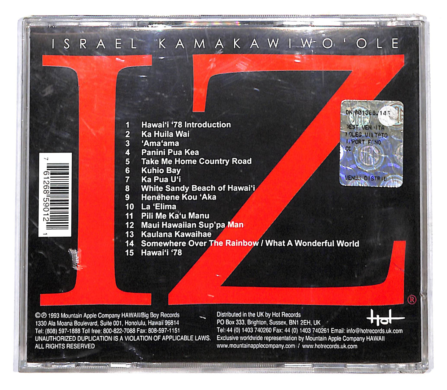 EBOND Israel Kamakawiwo'ole - Facing Future CD CB057953