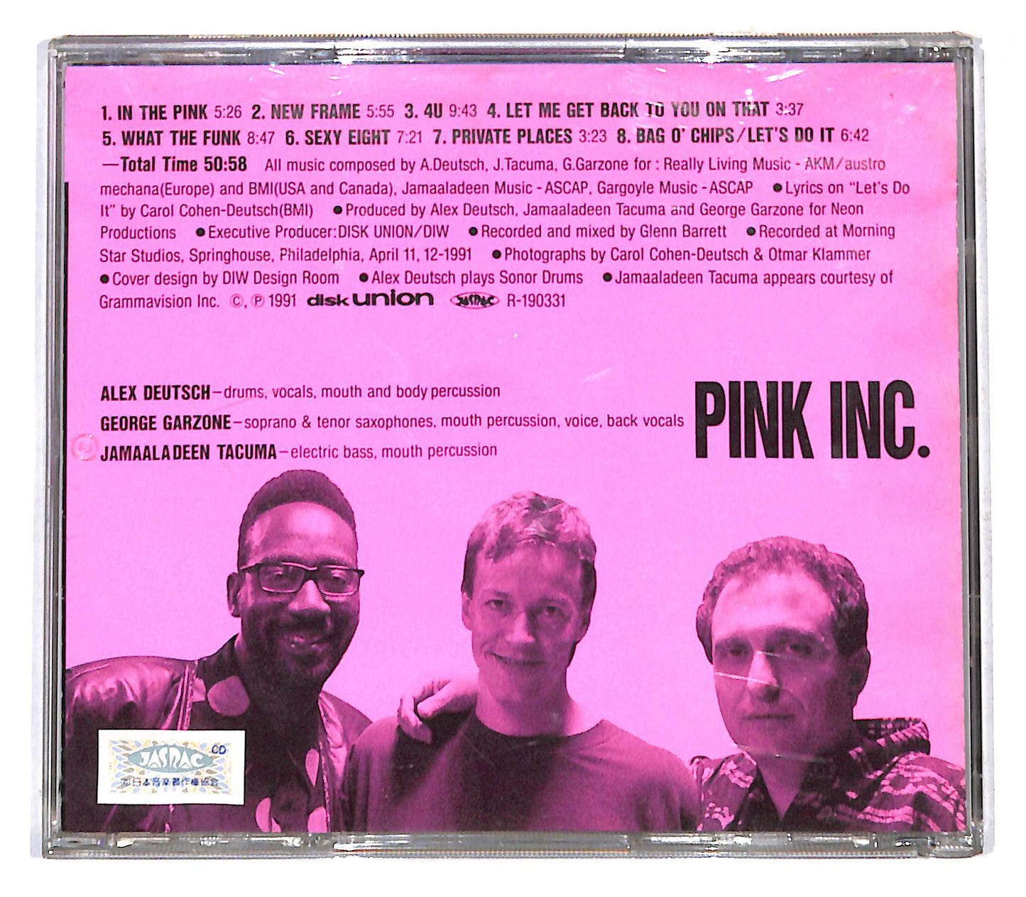 EBOND A. Deutsch 's Pink Inc. - Pink Inc CD CB057954